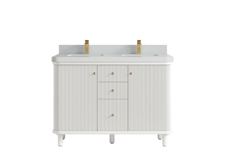 Miami 48 in. W x 22 in. D Double Sink Bathroom Vanity - photo 16