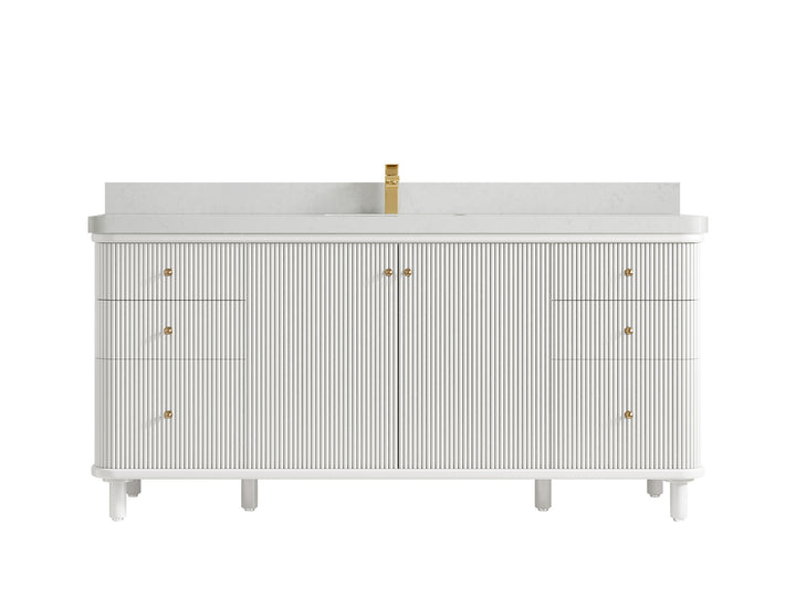 Miami 72 in. W x 22 in. D Double Sink Bathroom Vanity - photo 15