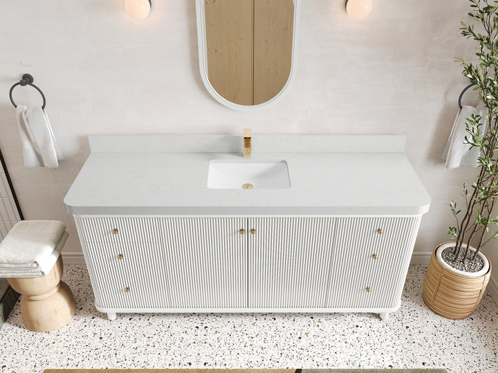 Miami 72 in. W x 22 in. D Double Sink Bathroom Vanity - photo 14