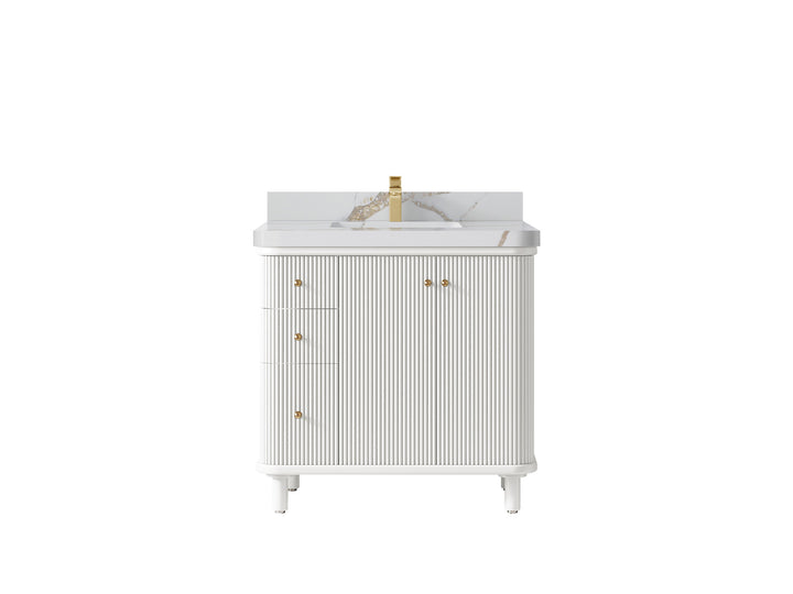 Miami 36 in. W x 22 in. D Center Sink Bathroom Vanity - photo 20
