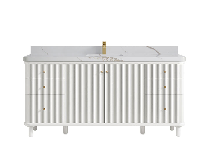 Miami 72 in. W x 22 in. D Double Sink Bathroom Vanity - photo 21