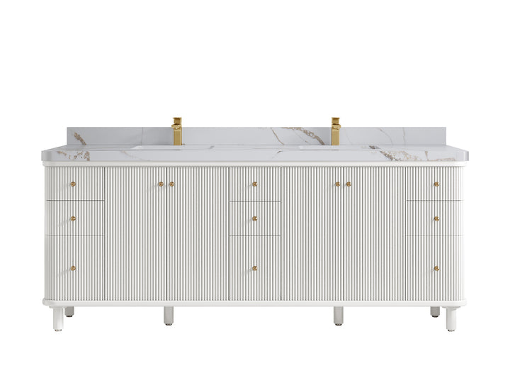 Miami 84 in. W x 22 in. D Double Sink Bathroom Vanity - photo 21
