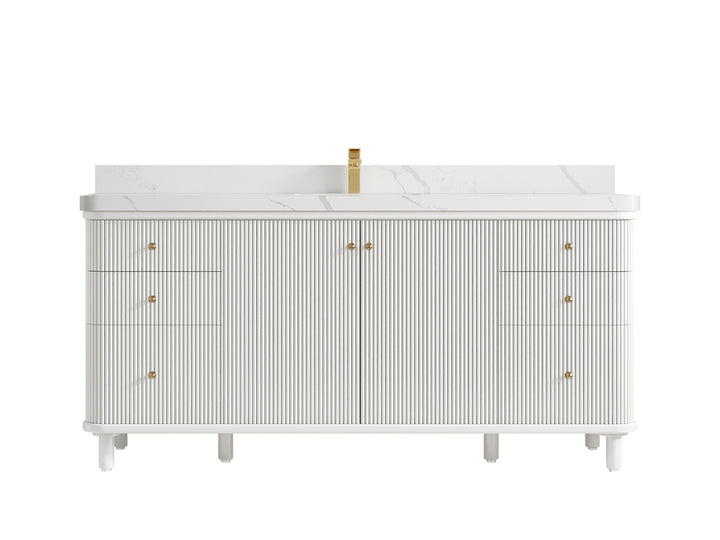 Miami 72 in. W x 22 in. D Double Sink Bathroom Vanity - photo 9