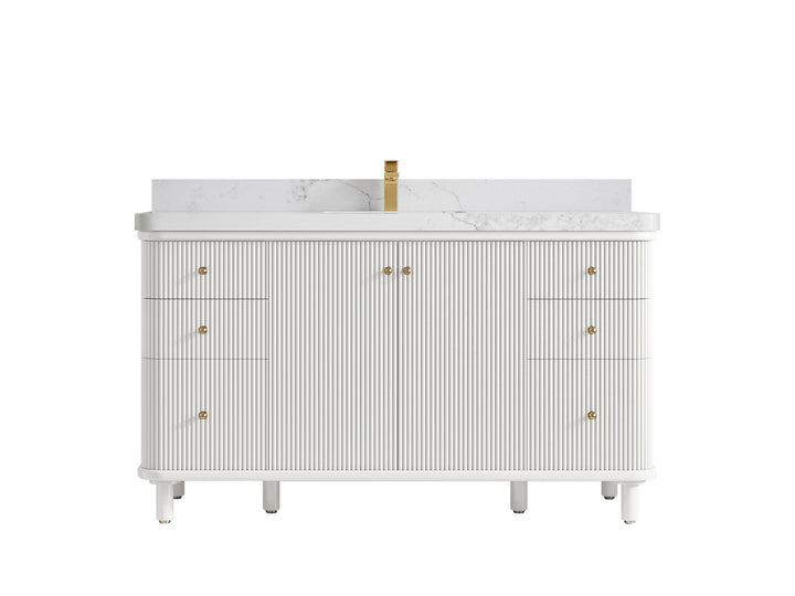Miami 60 in. W x 22 in. D Single Sink Bathroom Vanity - photo 11