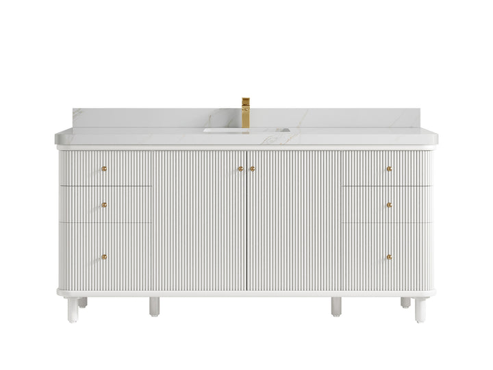 Miami 72 in. W x 22 in. D Double Sink Bathroom Vanity - photo 23
