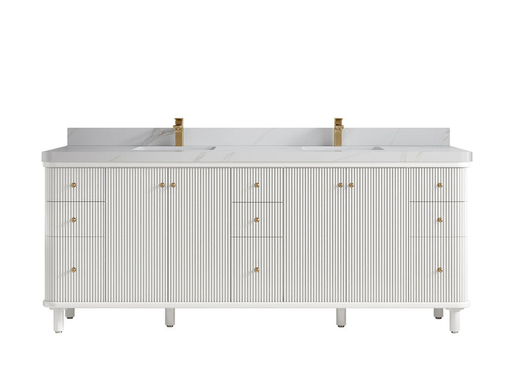 Miami 84 in. W x 22 in. D Double Sink Bathroom Vanity - photo 23