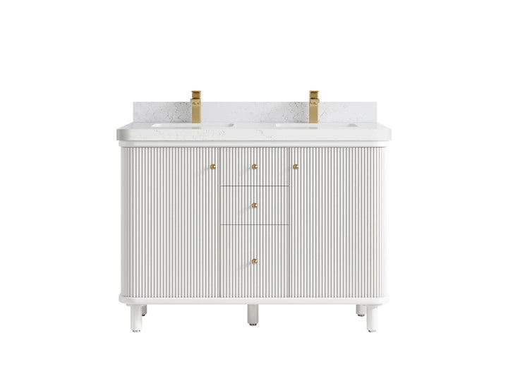 Miami 48 in. W x 22 in. D Double Sink Bathroom Vanity - photo 18