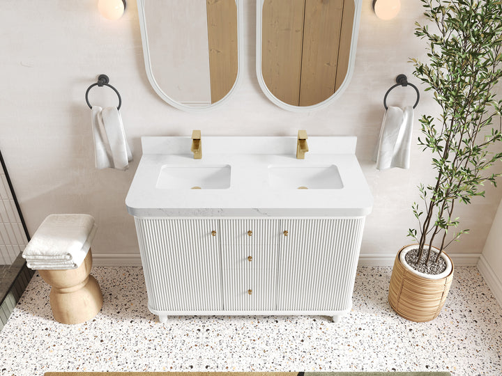 Miami 48 in. W x 22 in. D Double Sink Bathroom Vanity - photo 17