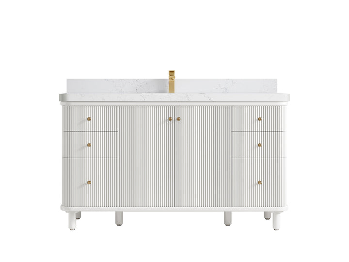Miami 60 in. W x 22 in. D Single Sink Bathroom Vanity - photo 17