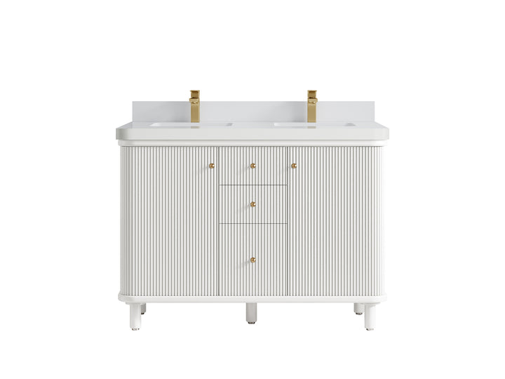 Miami 48 in. W x 22 in. D Double Sink Bathroom Vanity - photo 20