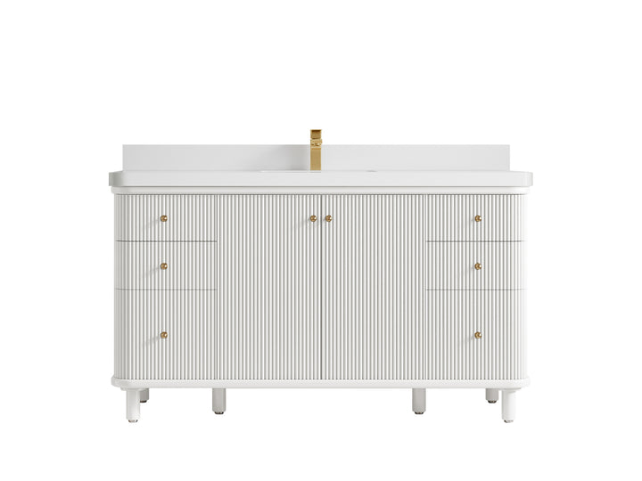 Miami 60 in. W x 22 in. D Single Sink Bathroom Vanity - photo 19