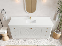 Miami 72 in. W x 22 in. D Fluted Single Sink Bathroom Vanity - photo 18