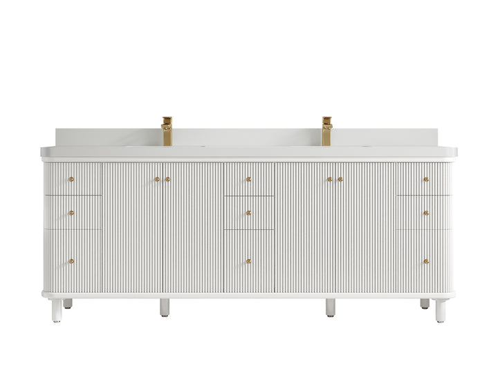 Miami 84 in. W x 22 in. D Double Sink Bathroom Vanity - photo 19