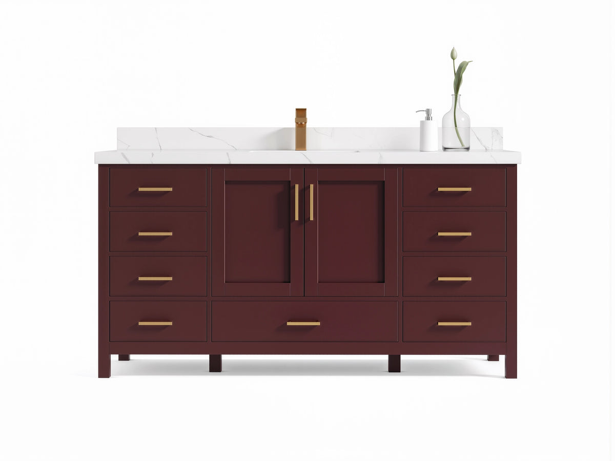 Malibu 72 in. W x 22 in. D Single Sink Bathroom Vanity
