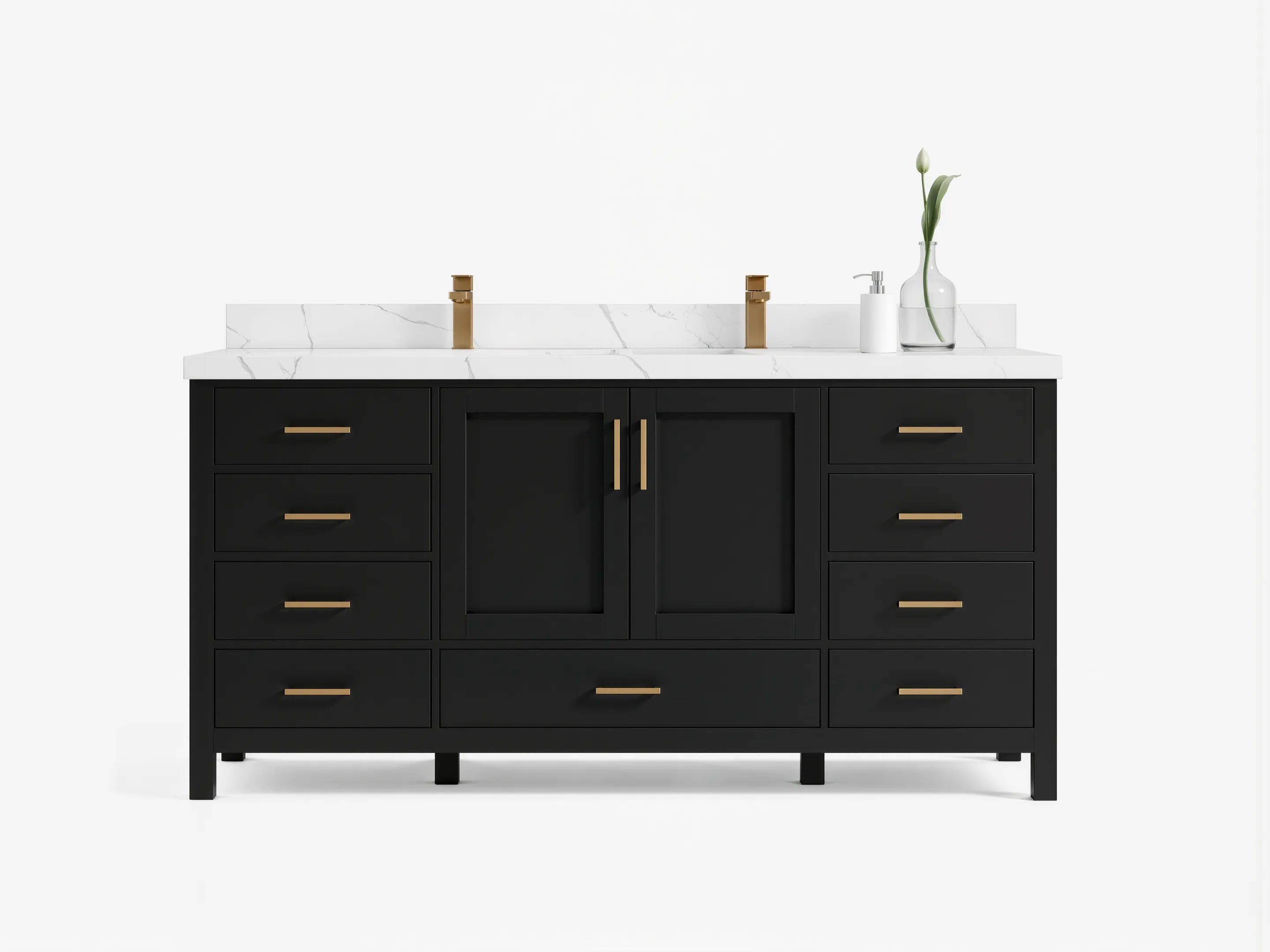Malibu 72 in. W x 22 in. D Single Sink Bathroom Vanity