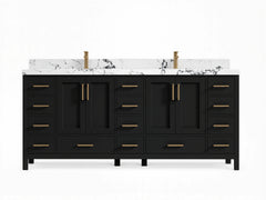Malibu 80 in. W x 22 in. D Double Sink Bathroom Vanity - photo 1