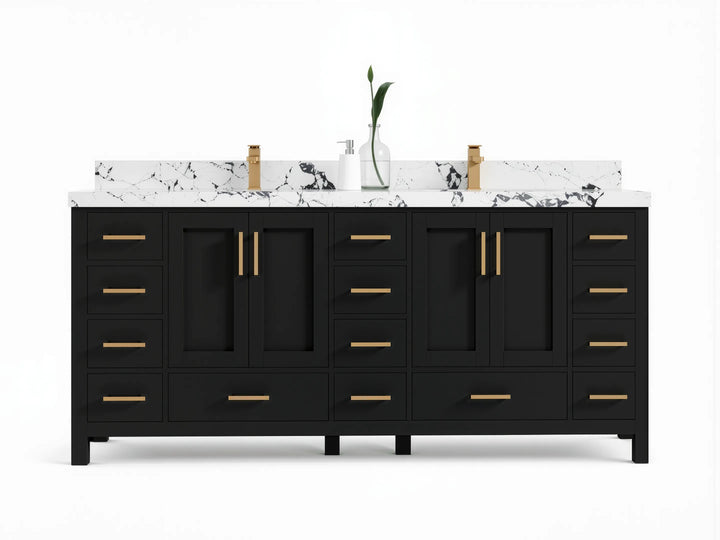 Malibu 80 in. W x 22 in. D Double Sink Bathroom Vanity - photo 1