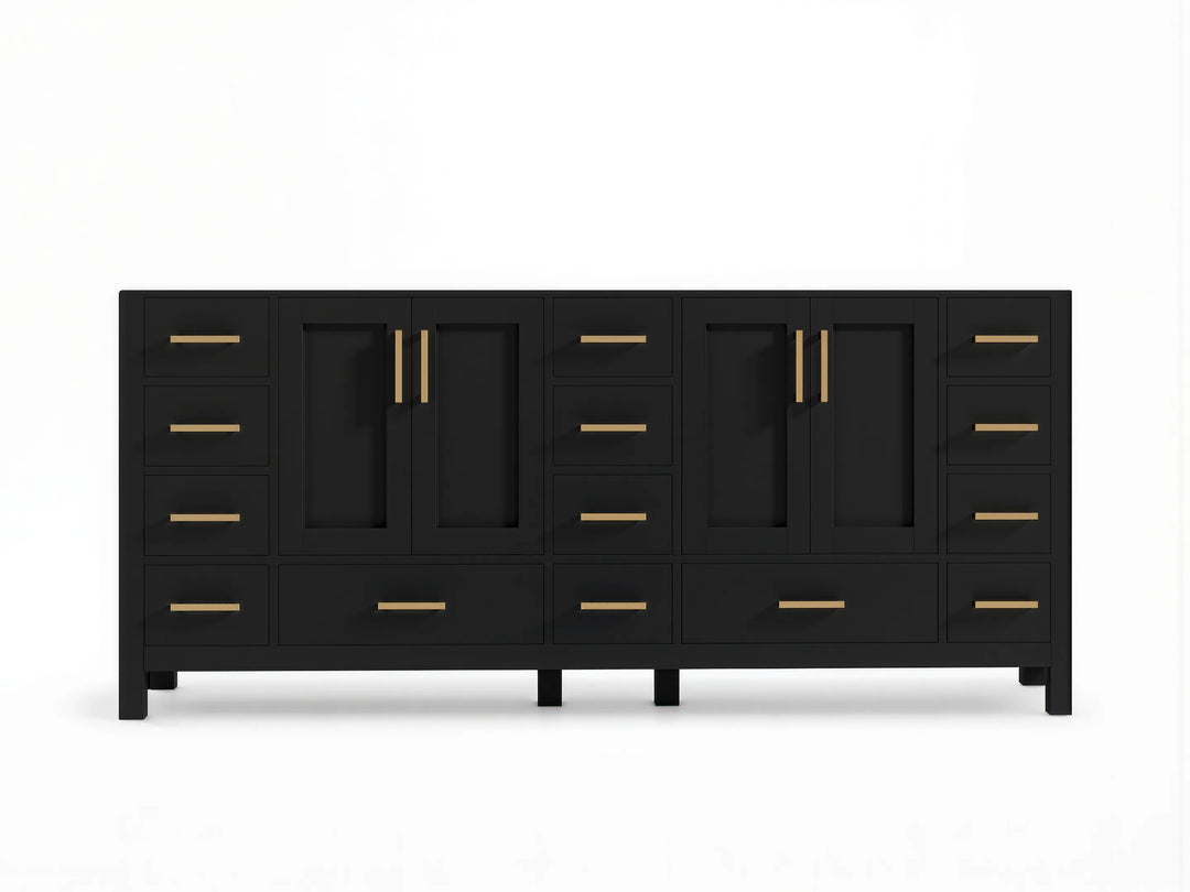 Malibu 80 in. W x 22 in. D Double Sink Bathroom Vanity | 
              
                Black
                
                  
             - MLB_BLK_WHQZ_80D - photo №13