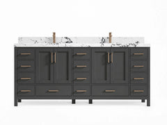 Malibu 80 in. W x 22 in. D Double Sink Bathroom Vanity - photo 1