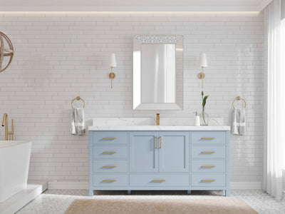 Malibu 72 in. W x 22 in. D Single Sink Bathroom Vanity