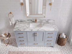 Malibu 60 in. W x 22 in. D Single Sink Bathroom Vanity - photo 26