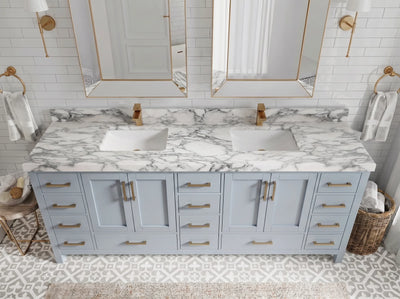 Malibu 84 in. W x 22 in. D Double Sink Bathroom Vanity