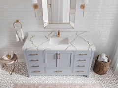 Malibu 60 in. W x 22 in. D Single Sink Bathroom Vanity - photo 27