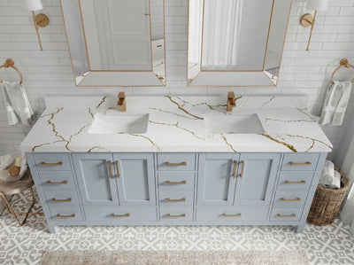 Malibu 84 in. W x 22 in. D Double Sink Bathroom Vanity