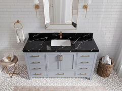 Malibu 60 in. W x 22 in. D Single Sink Bathroom Vanity - photo 23