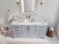 Malibu 60 in. W x 22 in. D Single Sink Bathroom Vanity - photo 24