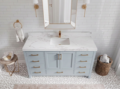 Malibu 60 in. W x 22 in. D Single Sink Bathroom Vanity - photo 25