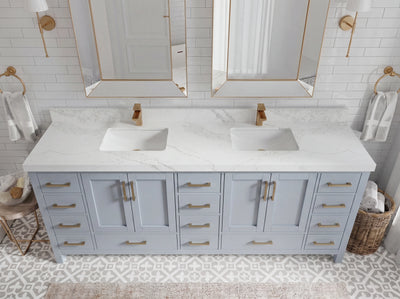 Malibu 84 in. W x 22 in. D Double Sink Bathroom Vanity