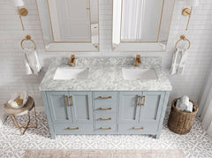 Malibu 60 in. W x 22 in. D Double Sink Bathroom Vanity - photo 10