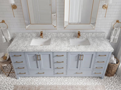 Malibu 84 in. W x 22 in. D Double Sink Bathroom Vanity
