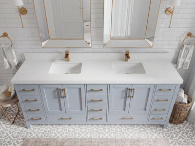 Malibu 84 in. W x 22 in. D Double Sink Bathroom Vanity