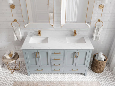 Malibu 60 in. W x 22 in. D Double Sink Bathroom Vanity