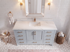 Malibu 60 in. W x 22 in. D Single Sink Bathroom Vanity - photo 31