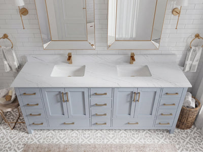 Malibu 84 in. W x 22 in. D Double Sink Bathroom Vanity