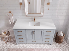 Malibu 60 in. W x 22 in. D Single Sink Bathroom Vanity - photo 32