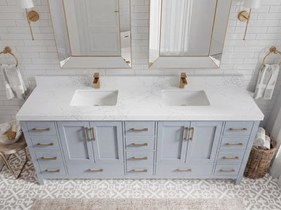 Malibu 84 in. W x 22 in. D Double Sink Bathroom Vanity