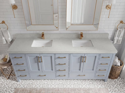 Malibu 84 in. W x 22 in. D Double Sink Bathroom Vanity