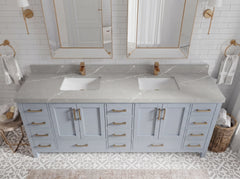 Malibu 84 in. W x 22 in. D Double Sink Bathroom Vanity - photo 20