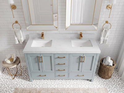 Malibu 60 in. W x 22 in. D Double Sink Bathroom Vanity