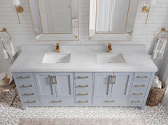 Malibu 84 in. W x 22 in. D Double Sink Bathroom Vanity - photo 21