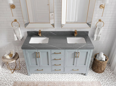 Malibu 60 in. W x 22 in. D Double Sink Bathroom Vanity