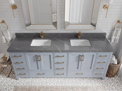 Malibu 84 in. W x 22 in. D Double Sink Bathroom Vanity