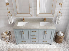 Malibu 60 in. W x 22 in. D Double Sink Bathroom Vanity - photo 26