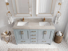 Malibu 60 in. W x 22 in. D Double Sink Bathroom Vanity - photo 21