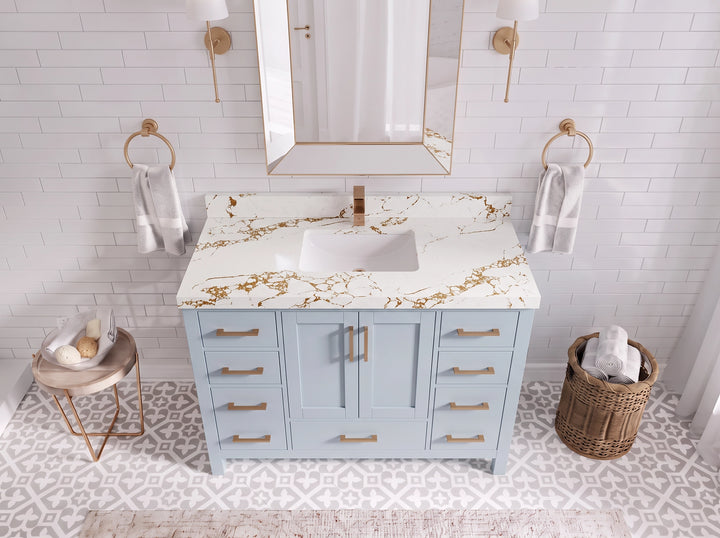 Malibu 48 in. W x 22 in. D Single Sink Bathroom Vanity - photo 30