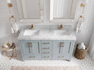 Malibu 60 in. W x 22 in. D Double Sink Bathroom Vanity